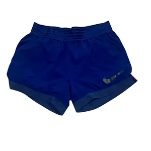 Nike Women's Dri-Fit Running Shorts Blue Size S Elastic Waistband thumbnail 5