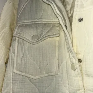 Bucket List Quilted Jacket Women’s Medium White thumbnail 8