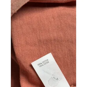 AERIE Cropped Keyhole Top short sleeve Burnt Orange/Rust distressed size M thumbnail 11