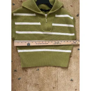 Marc New York Striped Quarter Zip Sweater Vest Size XS Chic Preppy Career thumbnail 8