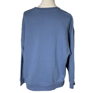 Roxy Blue Graphic Fleece Sweatshirt Women's S Coastal Surf Y2K Hibiscus thumbnail 3