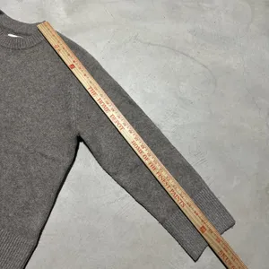 VTG Abercrombie & Fitch Women's Gray Wool Blend Knit Crew Neck Pullover SZ L Y2K thumbnail 5