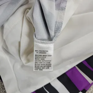 Greg Norman Womens Athletic‎ Tank Top S Purple White Stripes Collared Jersey thumbnail 11