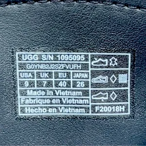 UGG Ashby Spill Seam Trainer Black Suede Laceless Chunky Platform Sneakers 9 thumbnail 7