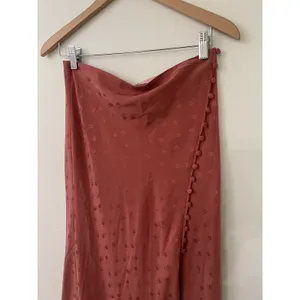 Veronica Beard Silk Franconia Skirt Womens 4 Rose Pink Side Button Feminine NWT thumbnail 3