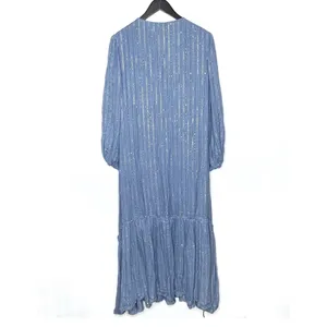Sundress X Revolve Maria Maxi Dress in Roma Powder‎ Blue XS/S thumbnail 4