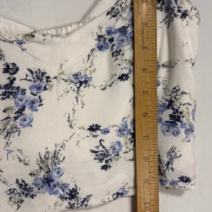 Abercrombie & Fitch Crop Top Women S Floral Sweetheart Cottage Festival Summer‎ thumbnail 9