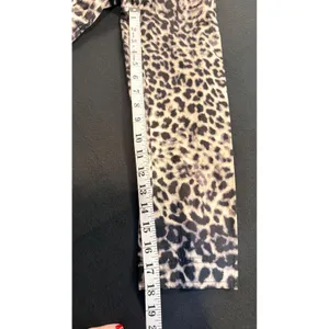 Dana Buchman Leopard Print Hooded Utility Jacket Tan Black Size M Rainjacket thumbnail 13