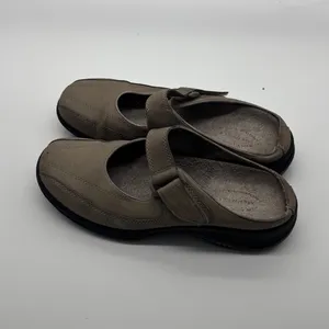 Merrell Topo Clutch Sand Mary Jane Mules Tan Nubuck Leather Clogs Womens 8 thumbnail 5