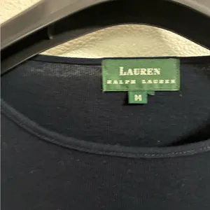 Lauren Ralph Lauren Navy Blue long sleeve knit shirt M thumbnail 3