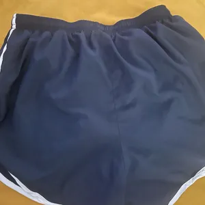 Nike Women's Navy and White Athletic Shorts thumbnail 5