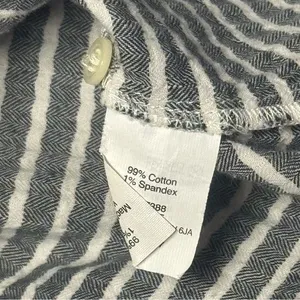 Madewell Stripe Lightweight Long Sleeve Button Up Coastal Comfort Travel S thumbnail 7