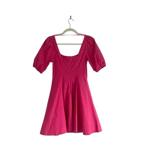 STAUD Laelia Mini Dress Peony Pink Poplin Size XS thumbnail 4