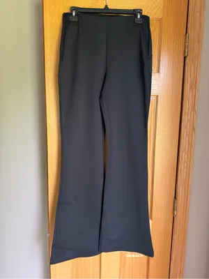 Maurices Black Everflex High Rise Pull On Flare Pants Size M Medium Regular thumbnail 2