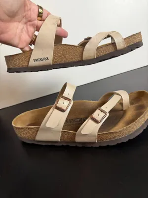 Birkenstock Mayari Sandals Graceful Pearl White Size 40 thumbnail 2