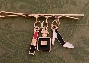 Gold Hairpin with Charms thumbnail 1