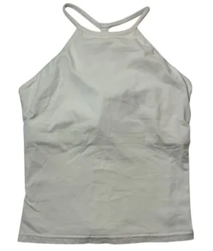 Prana Women's Halter Neck White Sleeveless Tank Top Size S size tag‎ missing thumbnail 1