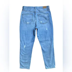 American Eagle High-Rise Distressed Mom Jeans thumbnail 7