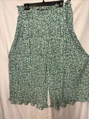Green Floral Women Pants thumbnail 1