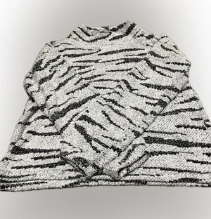 Maurices Black and White Zebra‎ Print Sweater thumbnail 1