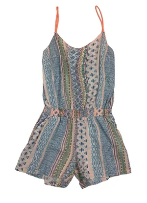 Promod Boutique Romper Small Boho Summer Festival Casual Vacay Sleeveless thumbnail 1