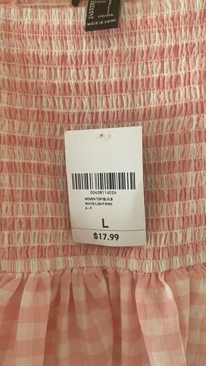 Forever 21 Pink Gingham Top thumbnail 3