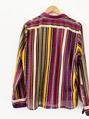 Lauren Ralph Lauren Multicolor Striped Roll Tab Button Down Shirt thumbnail 7