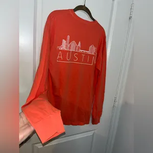 Comfort Colors Austin TX Skyline Music Festival Long Sleeve Indie Tshirt Sz Med thumbnail 5