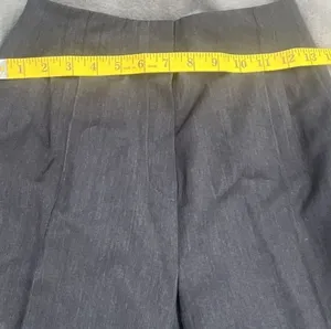 Liz Claiborne Collection Vintage 100% Wool Charcoal Grey Pant Suit Zip Jacket Si thumbnail 13