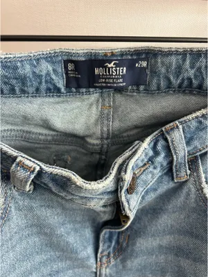 Vtg Hollister Y2K 90s Jeans Low Rise Blue 8R thumbnail 2