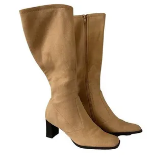 Aerosoles Canmidd Camera Fresh Tan Suede Boots thumbnail 1