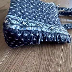 VTG Vera Bradley Seaport Navy Mini Tote Bag Retired USA Made Preppy Paisley thumbnail 9