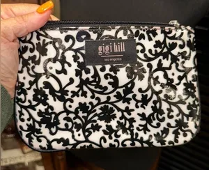 Gigi Hill Makeup Bag EUC Black thumbnail 1