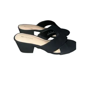 ✨206 Collective Womens Naomi Cross Band Black Heeled Sandals Sz 8 Shoes✨ thumbnail 3