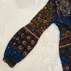 Altar’d State Bohemian Long Sleeve Floral Print Mini Dress thumbnail 16