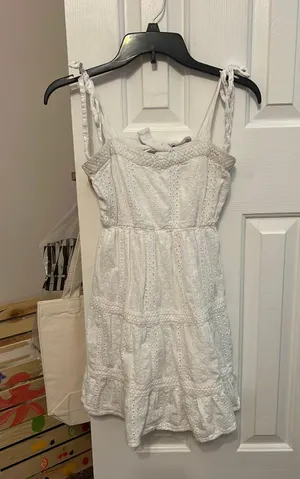 Jessica Simpson White Floral Dress thumbnail 1
