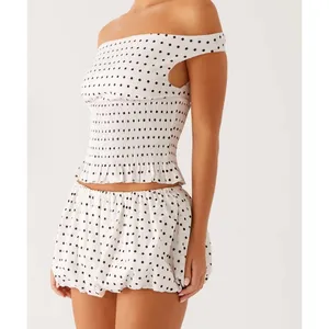 Peppermayo Heather Polka Dot Black White Bubble Skirt Set NWT Size 8 thumbnail 3