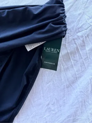 Ralph Lauren Black Ruched High-Waist Bikini Bottoms thumbnail 7