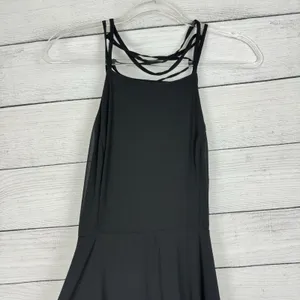 Lulus Strappy To Be Here Black‎ Lace-Up Maxi Dress Size Medium Black Backless thumbnail 4
