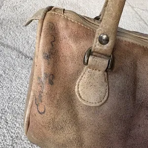 Vintage Hand-Painted Leather Satchel Safari Animals Emily Ann of Boca Raton thumbnail 6