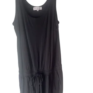 Michael Stars Size‎ Small Black Soft Tank Casual Cropped Jersey Jumpsuit thumbnail 2