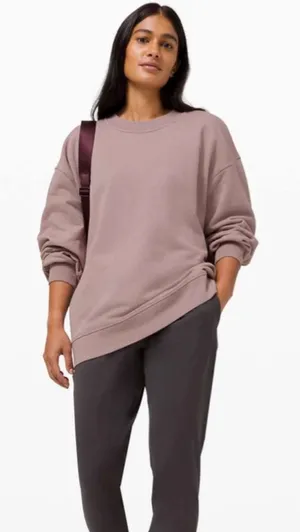 Lululemon Perfectly Oversized Crew violet  thumbnail 1