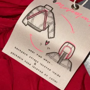 NEW With Tag Free People Movement Cranberry Red Shirr Enough Primaloft Insulated Puffer Coat Jacket Small thumbnail 11
