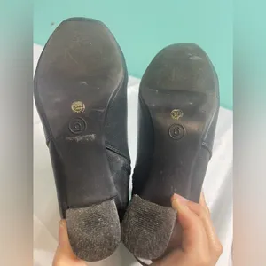 Black leather‎ buckle booties size 6 thumbnail 6