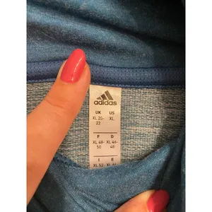 Adidas‎ Long Sleeve Drop Cut Turtleneck with Muff/Kangaroo Pocket Blue XL thumbnail 5