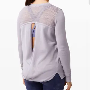 Lululemon Back to Balance Long Sleeve Sweater in Iced Iris Women’s Size 12 thumbnail 10