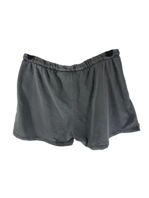H&M Womens Gray Drawstring Waist Casual Shorts Size Medium Cotton Blend thumbnail 2