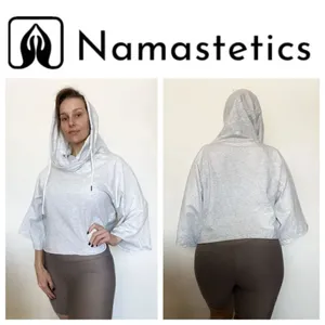 Namastetics Hoodie NEW Athleisure XL Grey Gym Relaxed Fit thumbnail 9