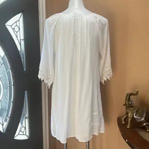 Naif white long sleeve dress thumbnail 5