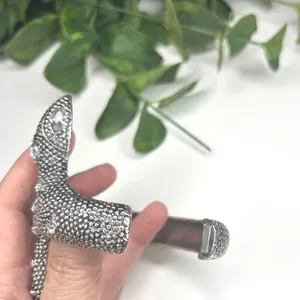 Sparkling Crystal‎ Snake Coil Bracelet Bangle Cuff Rhinestone Statement Silver thumbnail 3